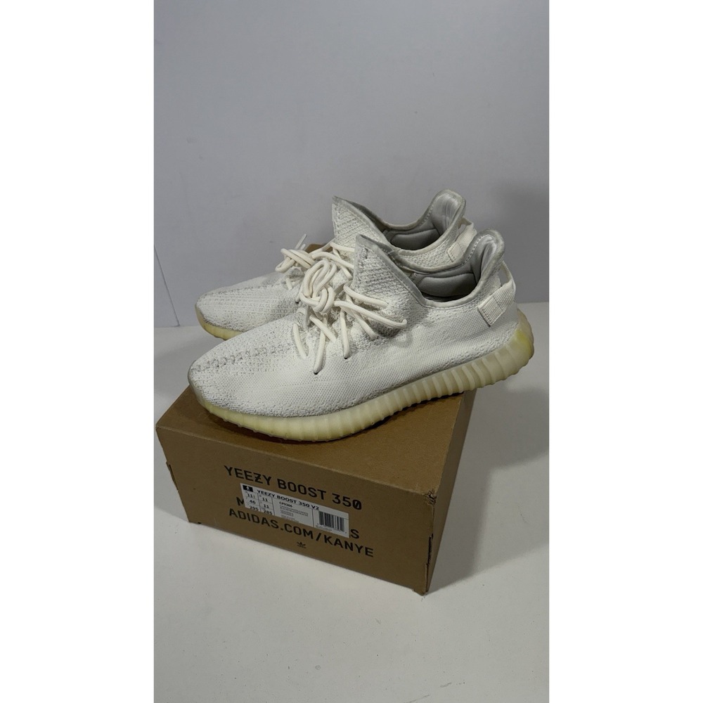 Adidas Yeezy Boost 350 V2 Cream White Triple White Size 11.5 Men's USED